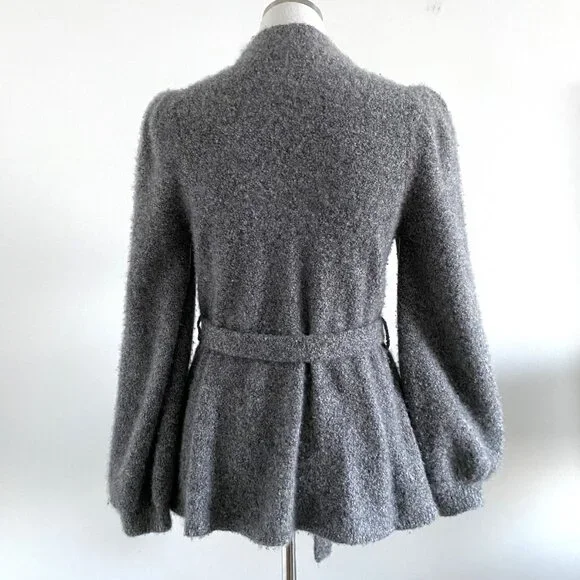 CO Cashmere Mock Neck Sweater Gray - Picture 7 of 11